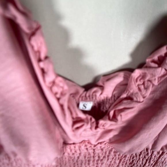 NWOT! Pink Ruffled Mini Sundress - Picture 5 of 8
